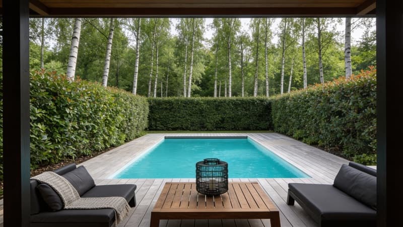 Deck bois & verdure