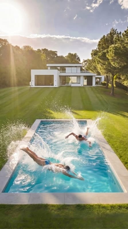 Une piscine, un moment